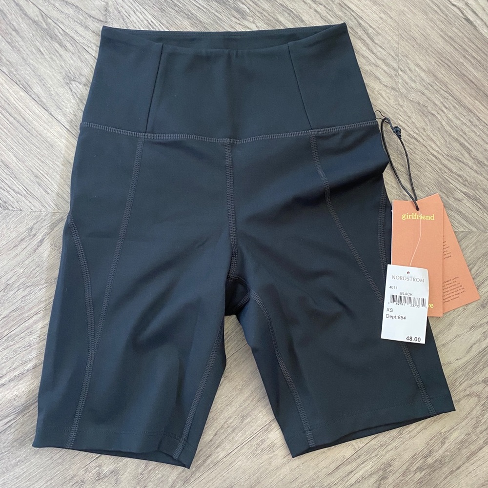 Girlfriend Collective high-rise bike short black